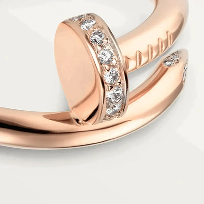 JUSTE RING 2.65MM PINK GOLD DIAMOND