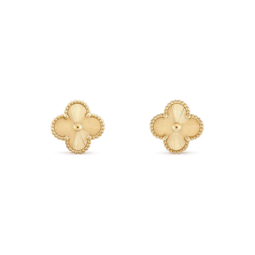 VINTAGE CLOVER EARRINGS GOLD